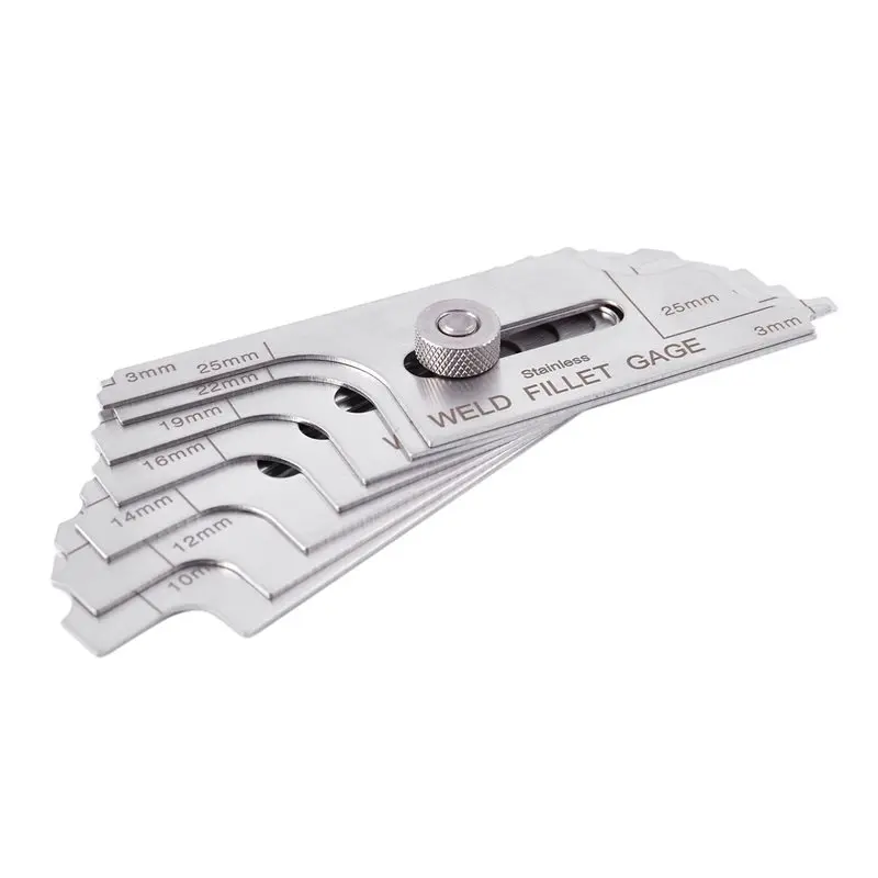 ABAH-2X Welding Fillet Gauge Inspection Welding Gauge (Metric Standard), Convex Weld Tester Convex Weld Inspection Ruler