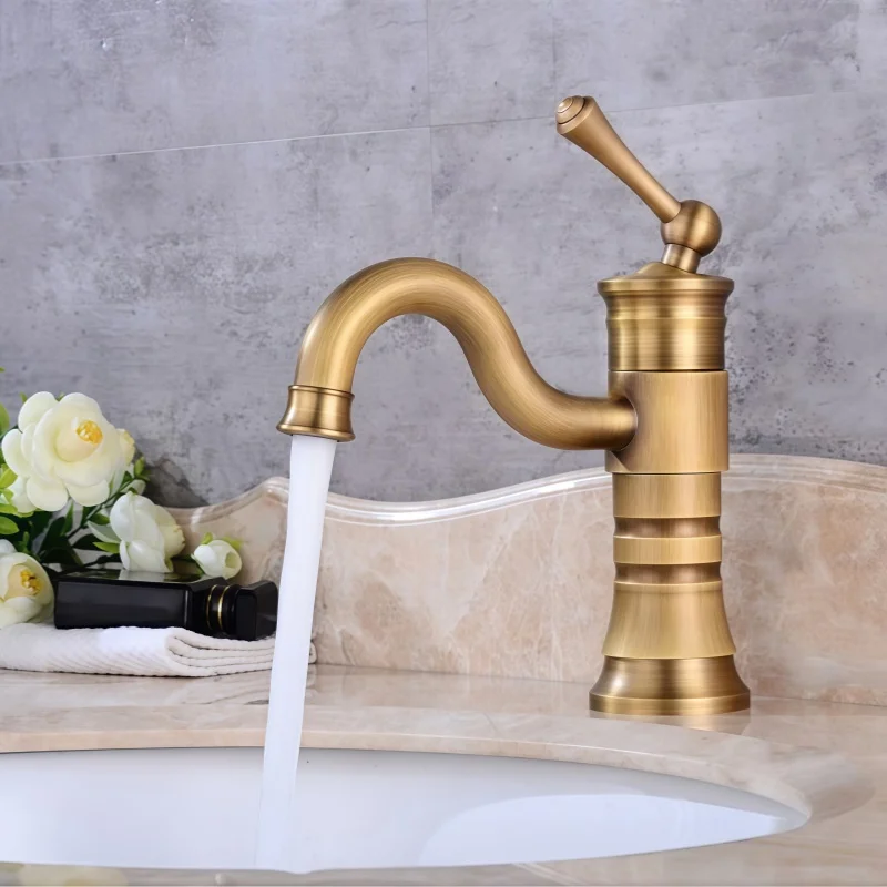 antique-style-basin-faucet-retro-european-hot-and-cold-water-faucet-elevated-single-hole-basin-faucet-rotating