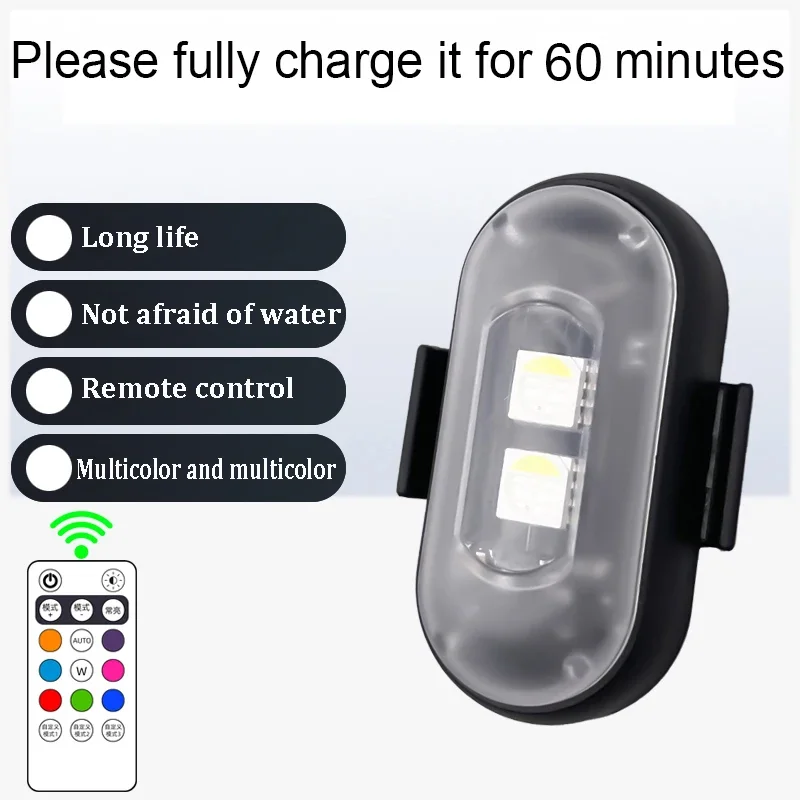 

4/10x Автомобильный светодиодный светильник Многофункциональный автомобильный светодиодный сигнальный светильник, перезаряжаемый беспроводной автомобильный светильник с дистанционным управлением, декоративный светильник