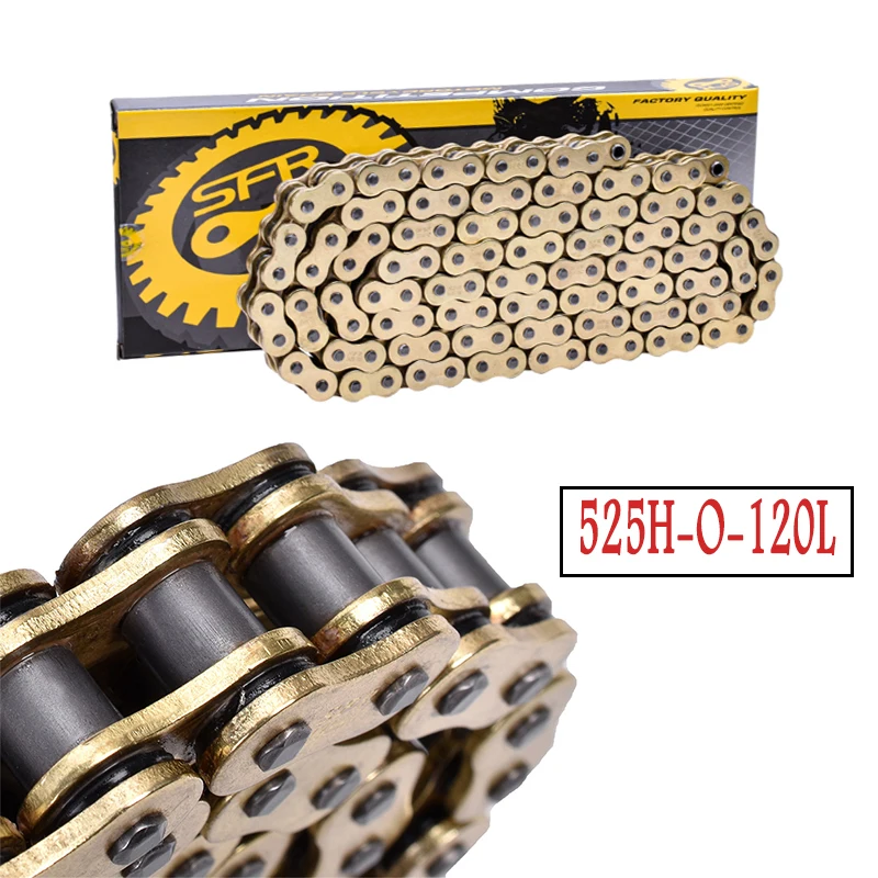 Motorcycle Chain Oil Seal Chain O-Ring 520 525 530 428 Chains 120L for Universal honda yamaha kawasaki suzuki ATV for Dirt Bike
