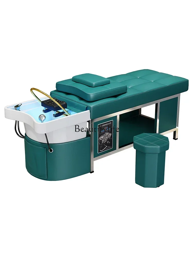 

lx29Water Circulation Fumigation Stainless Steel Thai Massage Hair Salon Beauty Salon Special Head Therapy Bed