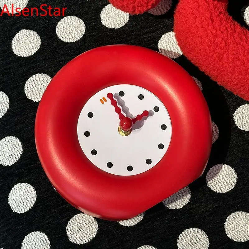 

Dopamine Ins Desk Clock Ornament High-value Fashion Clocks Living Room Porch Desktop Table Clock Watch Home Decoration