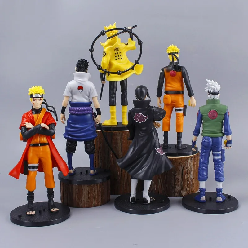 

Naruto Anime Figure Sasuke Kakashi Itachi naruto Action Figures Statue Collection toys model Desktop decoration Pendant boy Gift