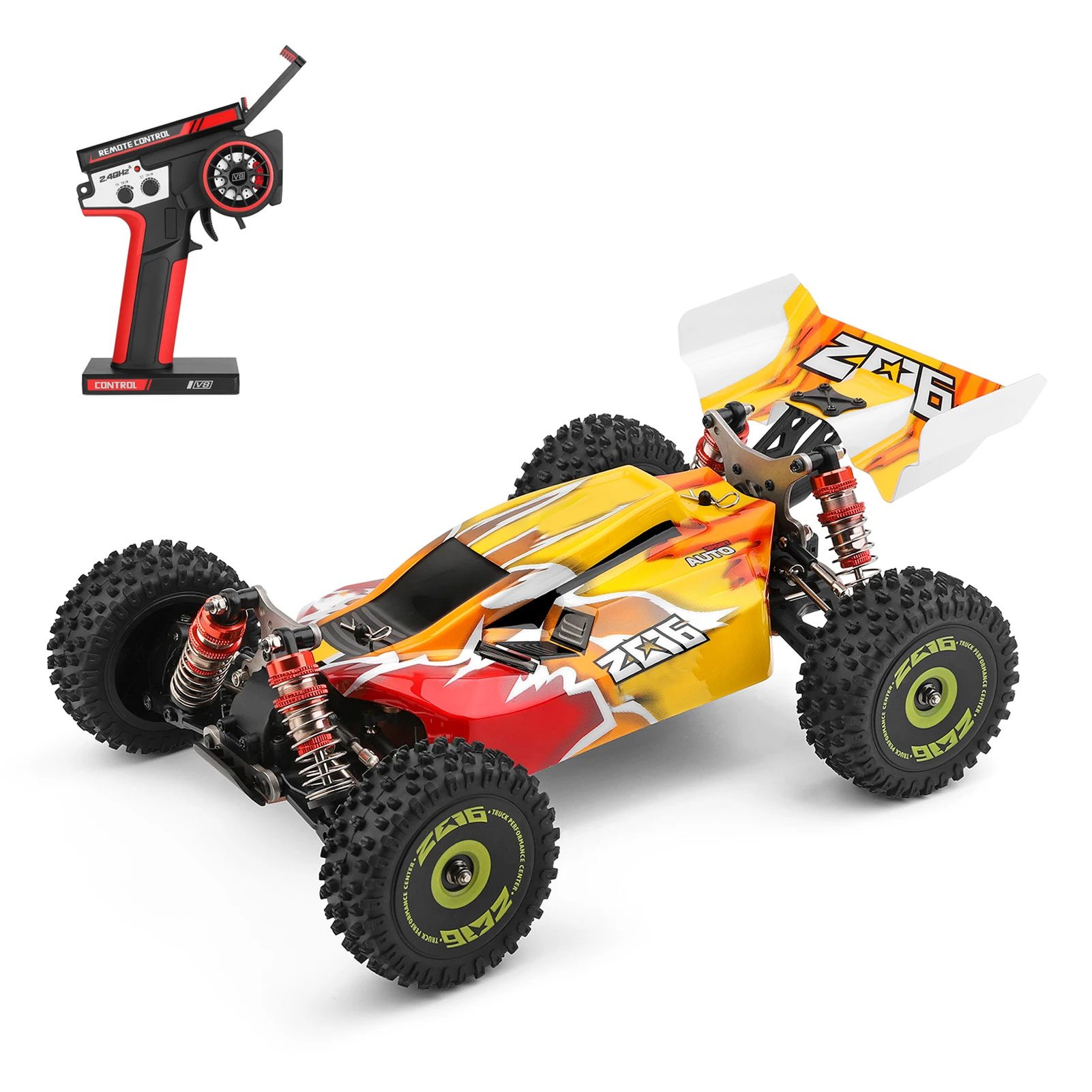 WLtoys XKS 144010 Remote Control Car Off-Road Car High Speed 75km/h 1/14 2.4GHz Racing Car 4WD RTR with Metal Chassis