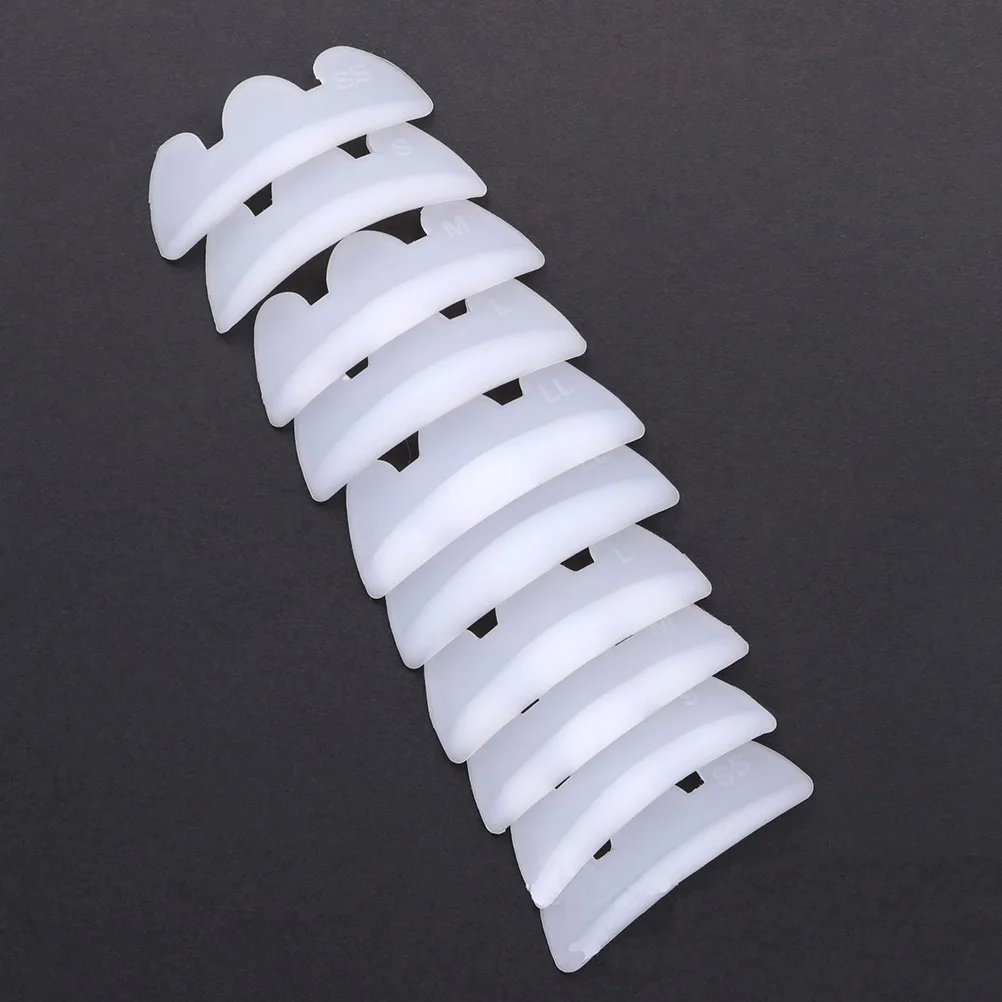 5쌍 실리콘 속눈썹 컬러 패드 재사용 가능한 래쉬 리프트 몰드 속눈썹 펌 키트 가짜 속눈썹 연장 패드 메이크업 도구 살롱용