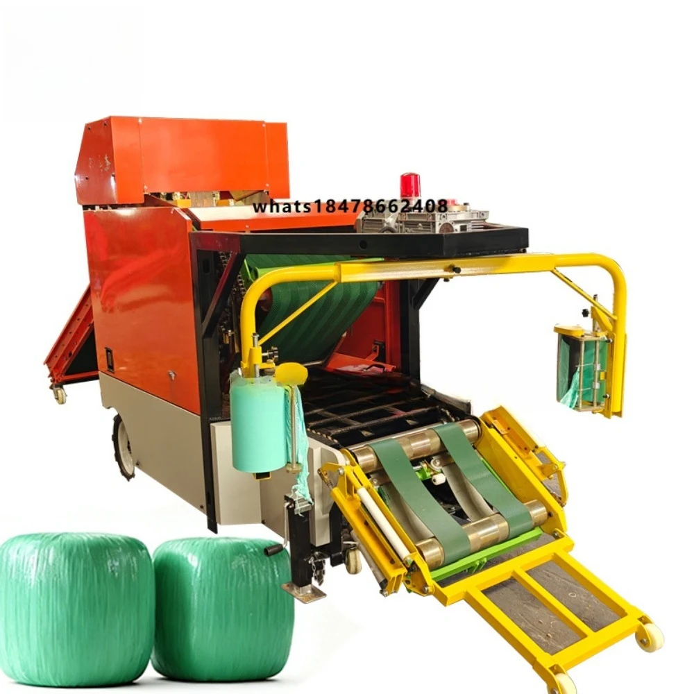 2025 New Style Full Automatic Model 60 Integrated Baling and Dual-Wrapping Machine Alfafa Silage Baler Machine