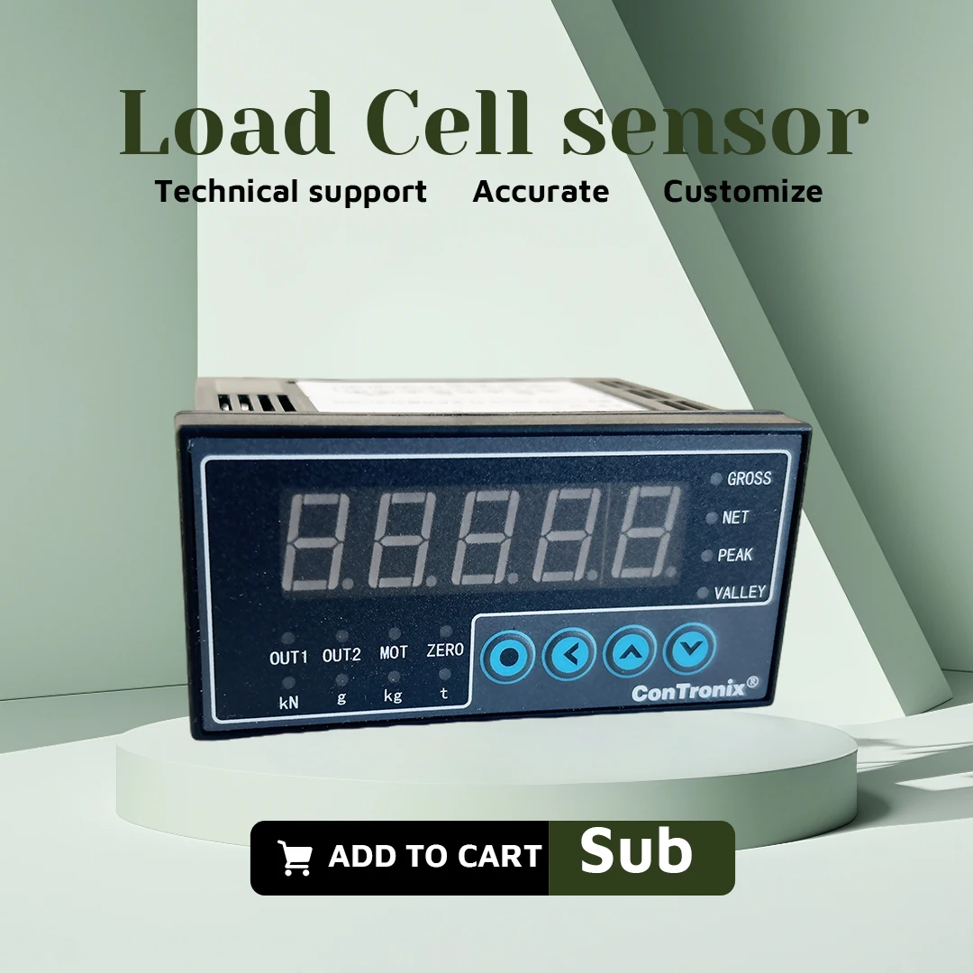 Weight Indicator Meter for Factory Automation, Fast 10/s Measurement, Gross/Net + Peak/Valley Wide Display Range -19999 to 45000