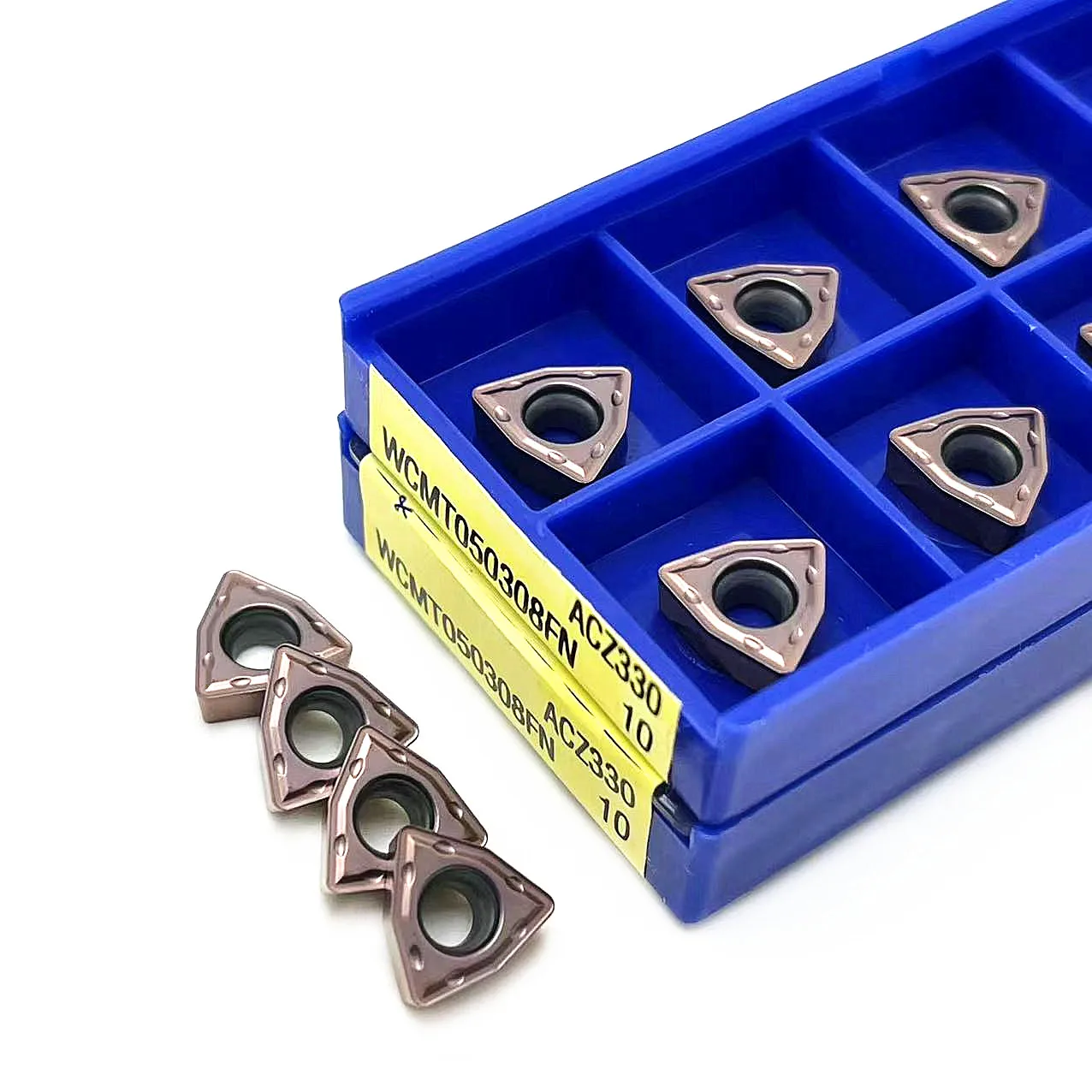 WCMT050308 FN ACZ330 Turning tool carbide insert External Turning Tool CNC lathe tool WCMT 050308 U drill insert Cutting tool