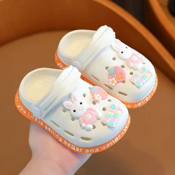 Summer Kids Slippers Girl Baby Cartoon Rabbit Antiskid Light Slippers Children Boys Cute Animal Sandals Beach Shoe Outdoor