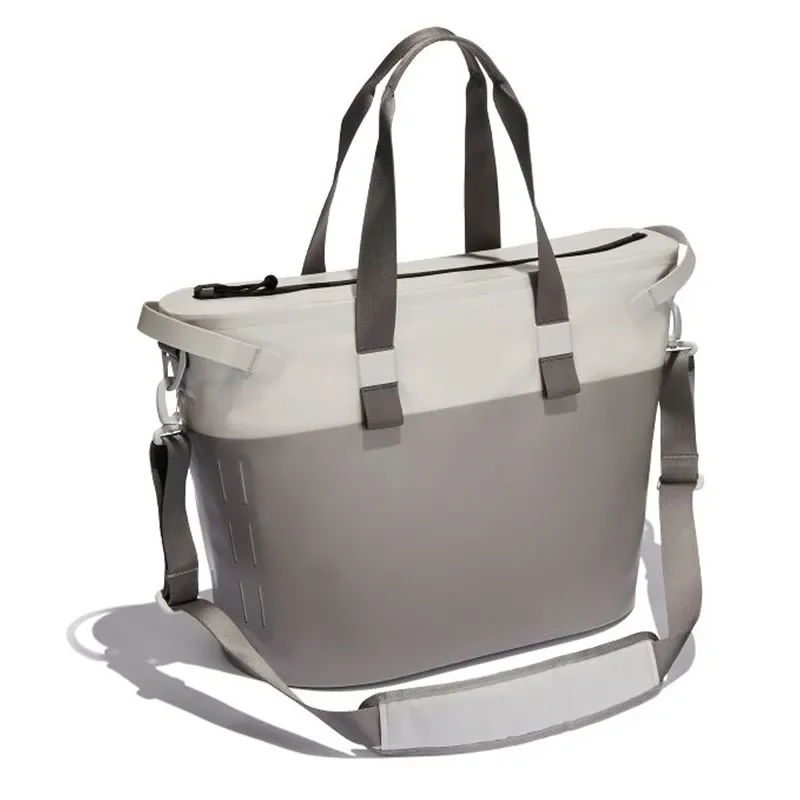 Large Capacity Outdoor Ice Bag Thermal Insulation Lunch Box Waterproof Wide Opening Cooler Tote for Picnic Camping Travel
