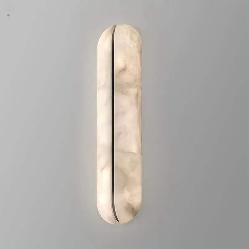 Minimalist Spanish Natural Snowflake Marble LED Wall Lamp Modern Minimalist Light Luxury Living Room Corridor Bedroom Lighting