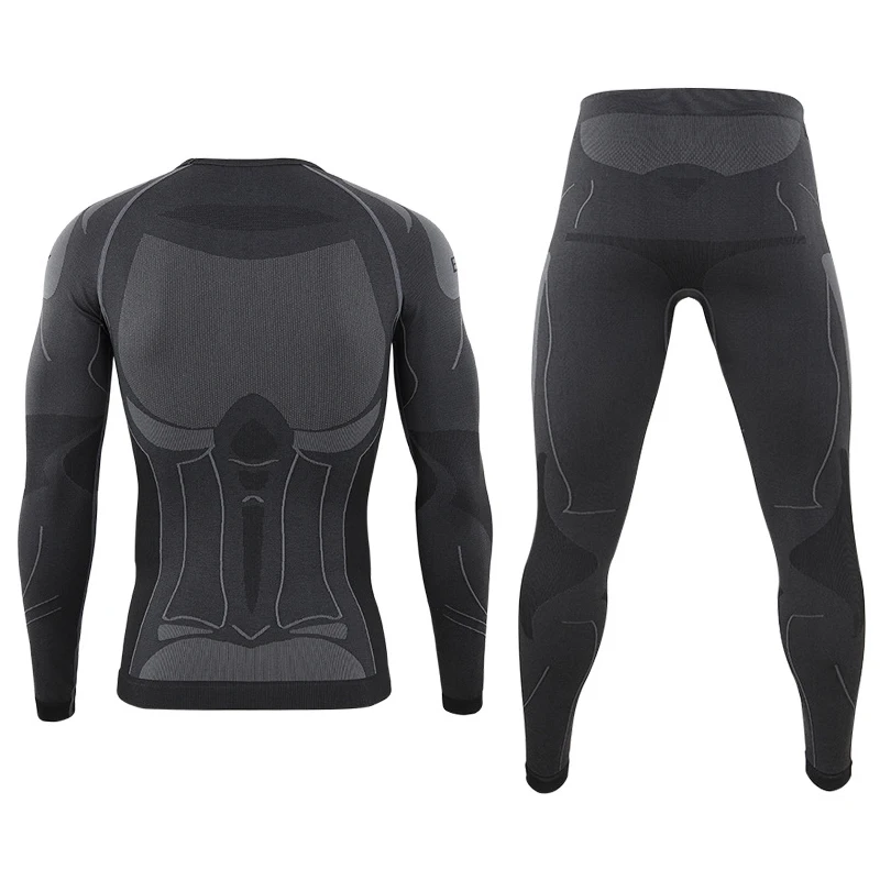 Winter Men Thermal Underwear Sets Fleece Breathable Tactical Sweat Quick Drying Outdoor Sports Tight Male Thermo Underwear