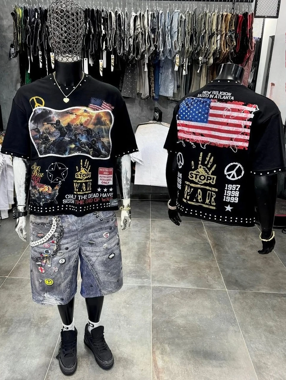 Camisetas diarias de tendencia gótica para hombres y mujeres, camisetas transpirables de Hip Hop con cuello redondo y personalidad, camisetas negras