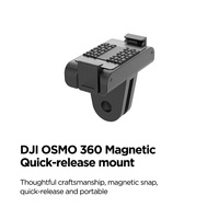CYNOVA Quick Release Magnetic Mount Portable 2-Prong Adapter For DJI Osmo 360 Action Camera Accessories