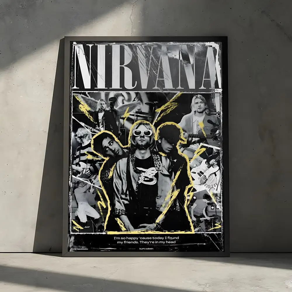 N-Nirvana Rapper-Album-Poster für Zuhause, Wohnzimmer, Schlafzimmer, Bar, Flur, klebriger Wanddruck, wasserfest, ästhetische Dekoration – Detail 10