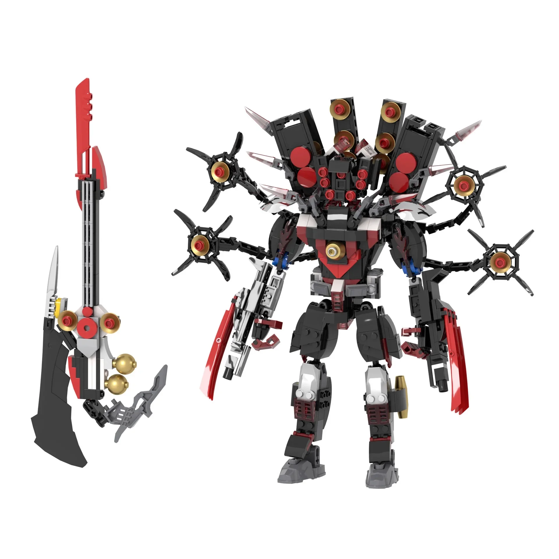 2026 Nieuwe Skibidi Toilet Titan Hell Gitaar Sirene Speaker Doomsday Kampioen Gouden Koning Pop Model Speelgoed Kinderen Verjaardag Nieuwjaar Cadeau