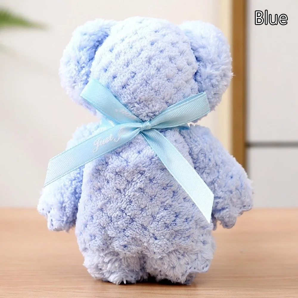 Cute Bear Design​​ Bear Towel​​ Luxury Velvet Texture​​ Soft Face Towel Absorbent Thickened Coral Velvet Hand Towel​​