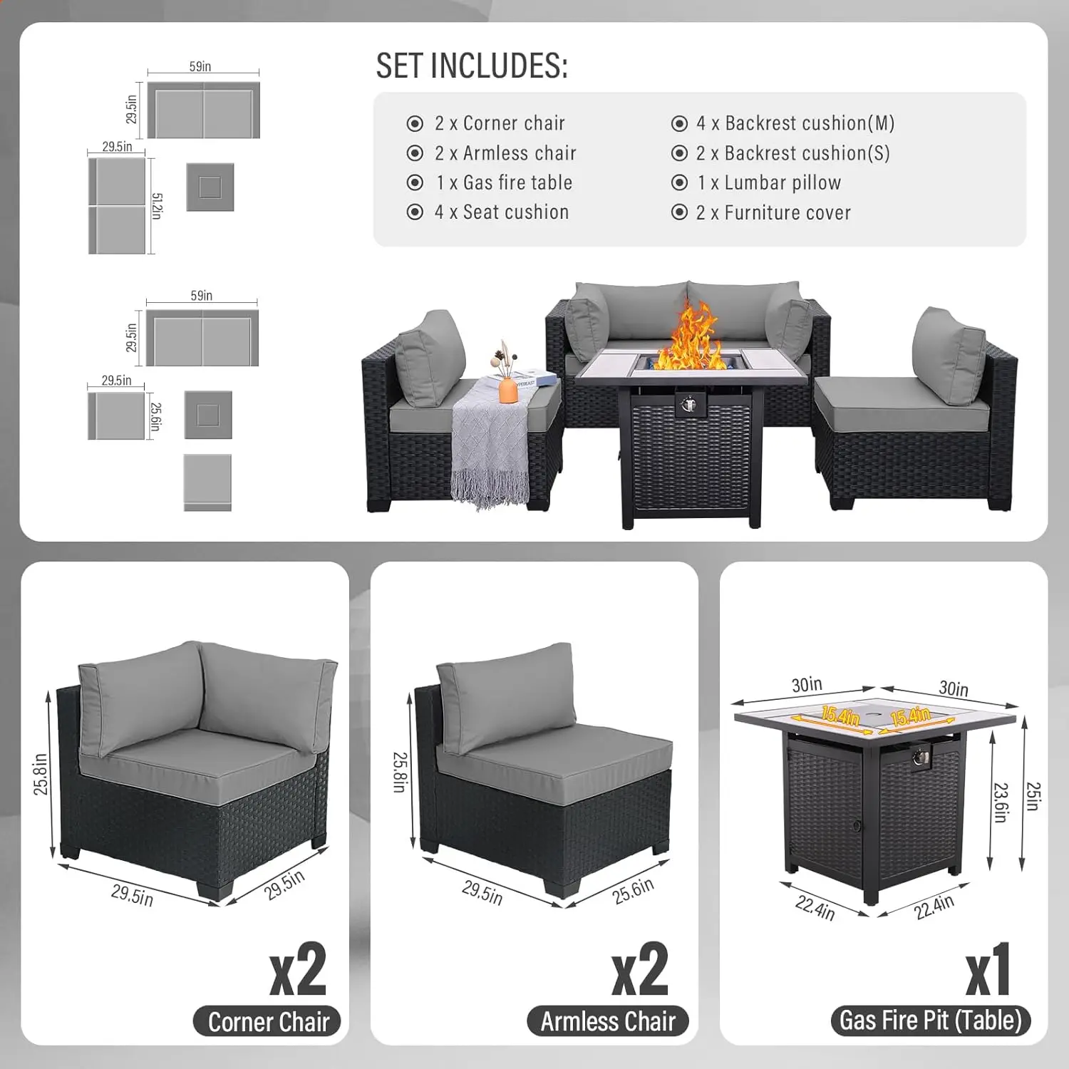 Thumbnail 3 - #3 Trending Rattan Garden Sofa Sets Right Now