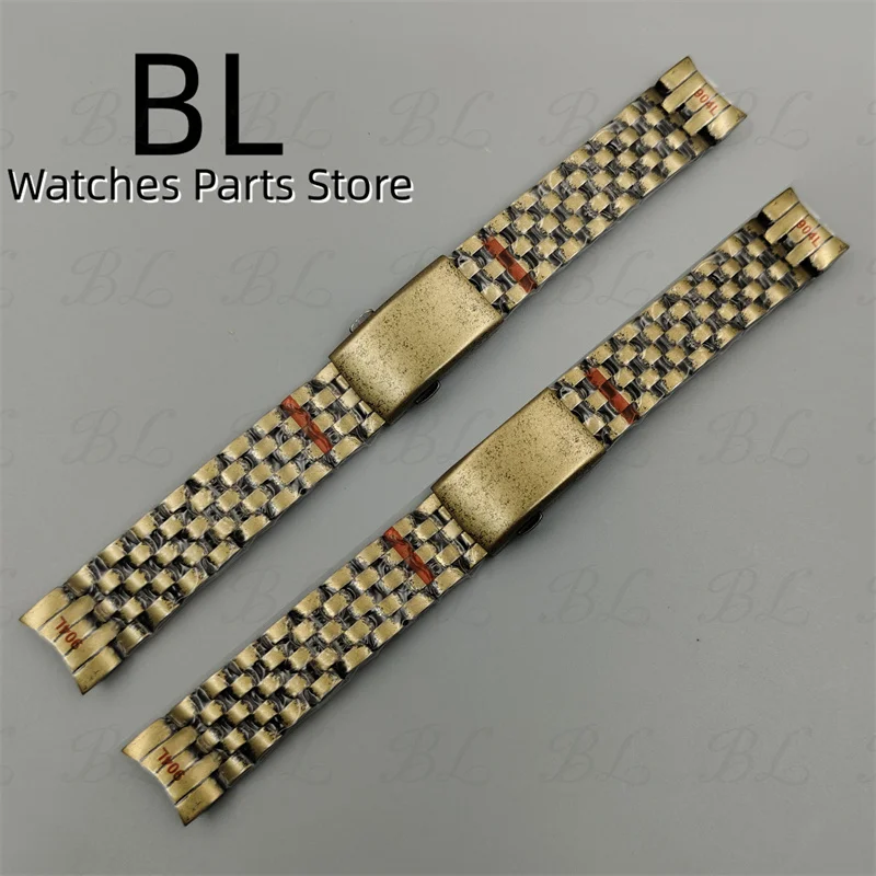 

BLIGER 20mm Bronze Brushed Pilot Watch Band 904L Stainless Steel Folding Buckle Strap Fit For BLIGER 36mm 39mm Pilot Watch Cases