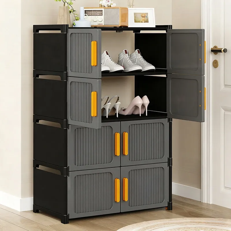 Extra Large Premium Sturdy Multi-Tier Door-Opening Shoe Cabinet, Dustproof Storage Rack for Hallway Bedroom Entryway Rental Home