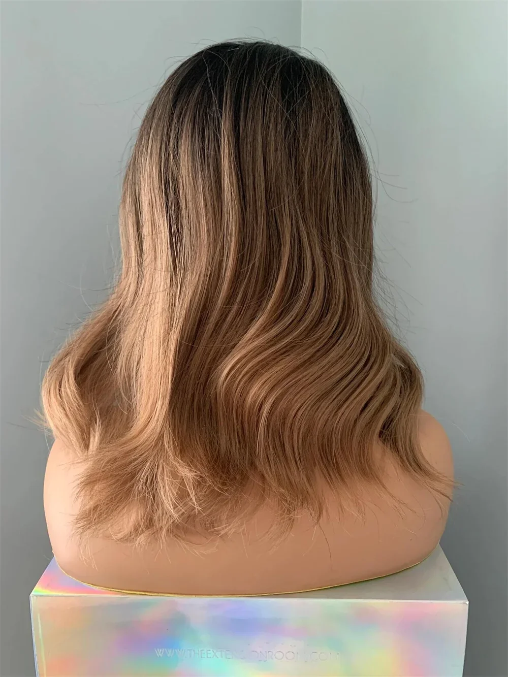 جزء طبيعي مجاني 26 "طويل غلويليس 200 الكثافة أومبير شقراء موجة الدانتيل 5x5 قاعدة الحرير باروكة من شعر طبيعي للنساء BabyHair preplucked #4