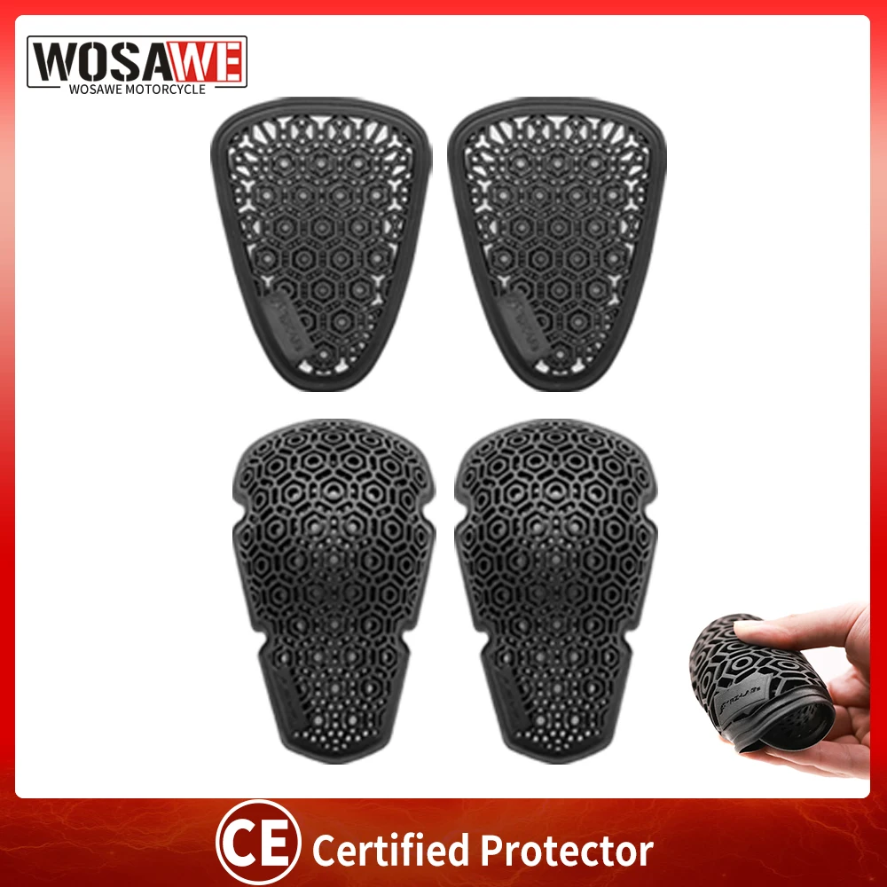 

WOSAWE CE сертифицированные мотоциклетные джинсы, наколенники, защита бедер, мотобрюки, вставка, броня, защитные наколенники для езды на мотоцикле