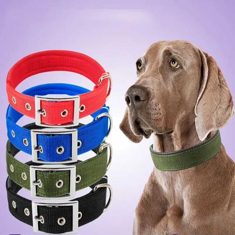 1pc Haustier Hund Nylon halsband geeignet für kleine und mittelgroße Hunde verstellbare Traktion