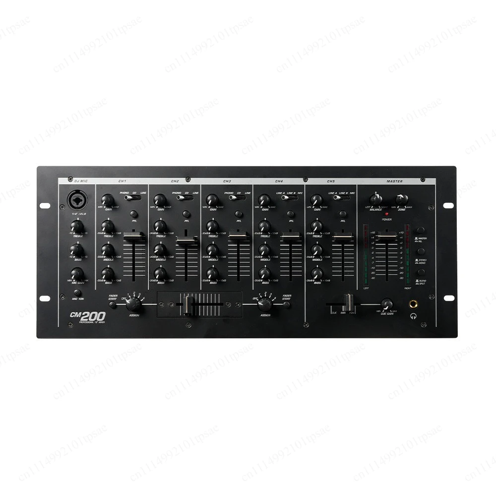 Professional DJ Mixer 5 Channel Output with EQ Music DJ Mixer