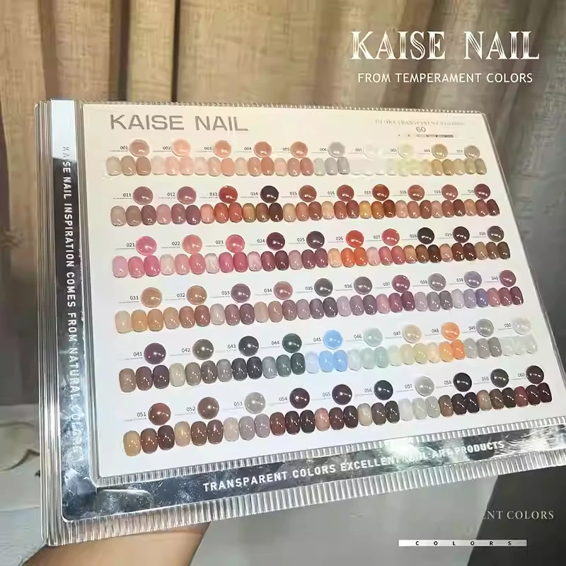 KAISE 60 colors Transparent color Nail gel 2024 New Professional Hot sale Fashion Nail art Non-toxic UV gel Nail salon Wholesale