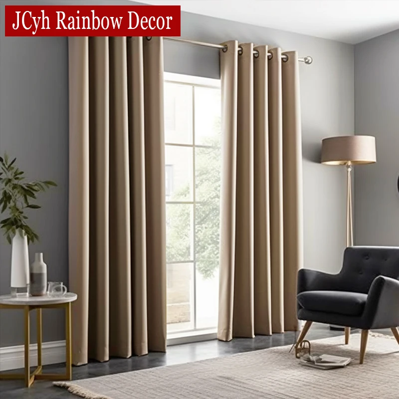 Hall Long Blackout Curtains for Bedroom Living Room Opaque Curtain for Dining Room Tende Cortinas Rideaux Occultant Home Decor