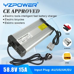 YZPOWER 58.8V 12A Lithium Battery Charger for 48V E-scooter Universal High Quality With Cooling Fan