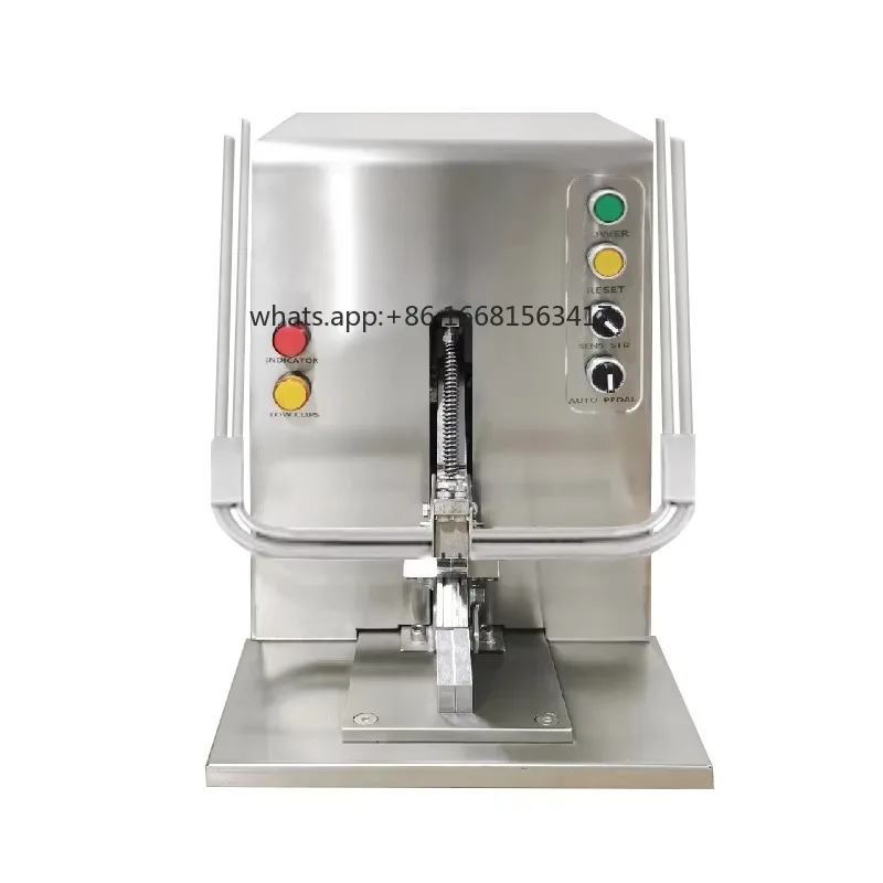 Factory Direct SalesCommercial Automatic Pedal Induction Sealing Sausage Clip Machine PLC-controlled 220V 0.3kW