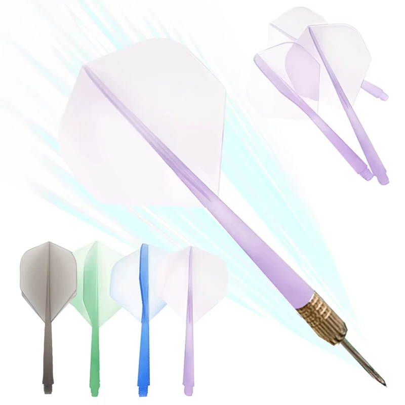 

3/6Pcs Integrated Dart Flights And Shafts Anti Fall Professional Darts Plastic Integrated Shaft Flights Combo Dart