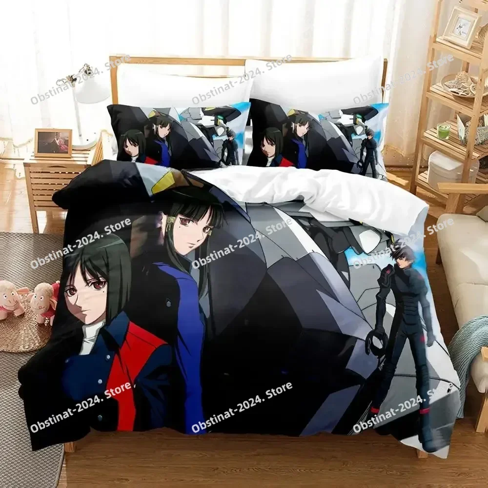 Full Metal Panic Bedding Set Single Twin Full Queen King Size Bed Set Adult Kid Bedroom Duvet cover Sets 3d Print Anime Girls
