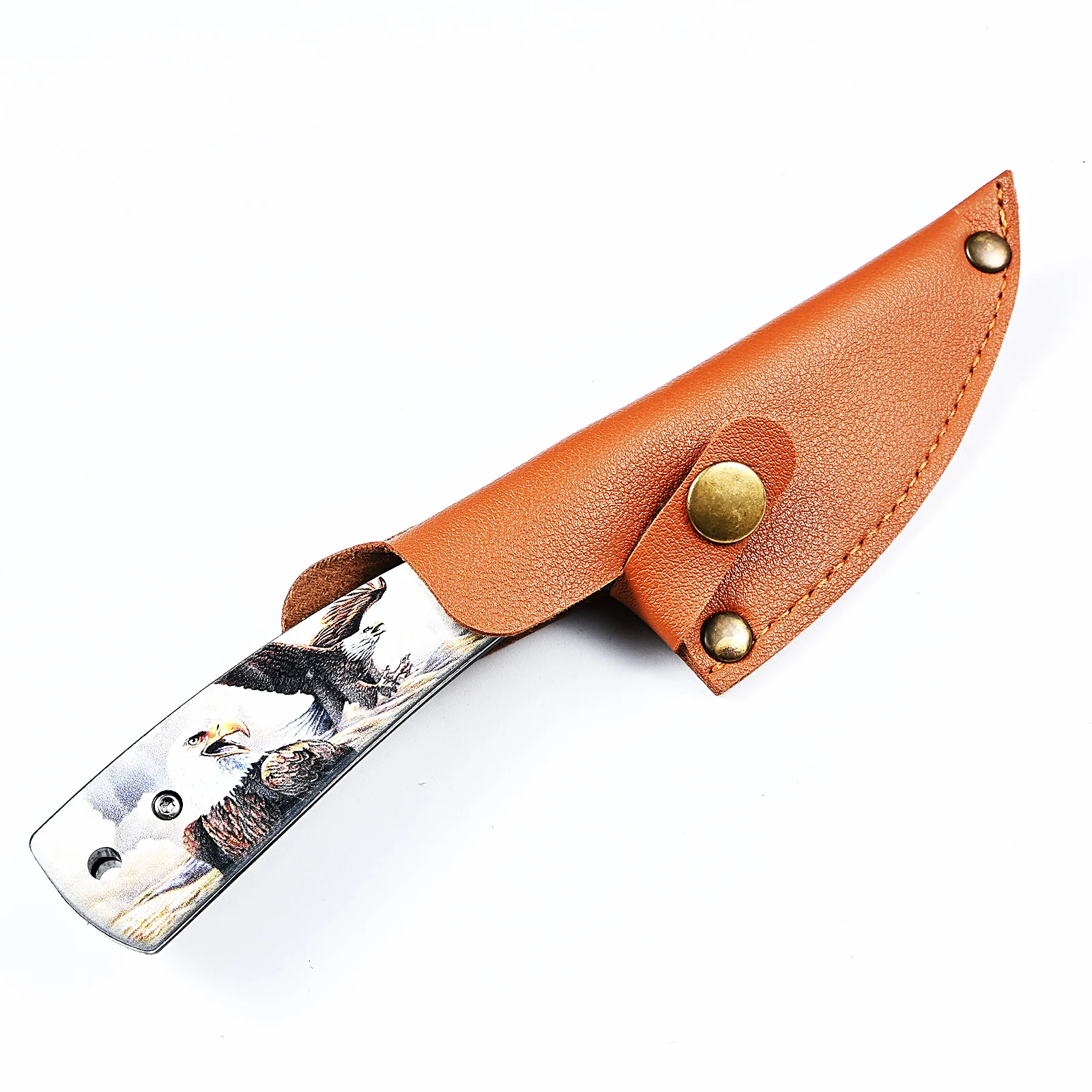 Outdoor Lightweight Fixed Blade Knife EDC Eagle ergonomic handle Camping Hiking Utility Hand Tool For rope cut Fishing Adventure