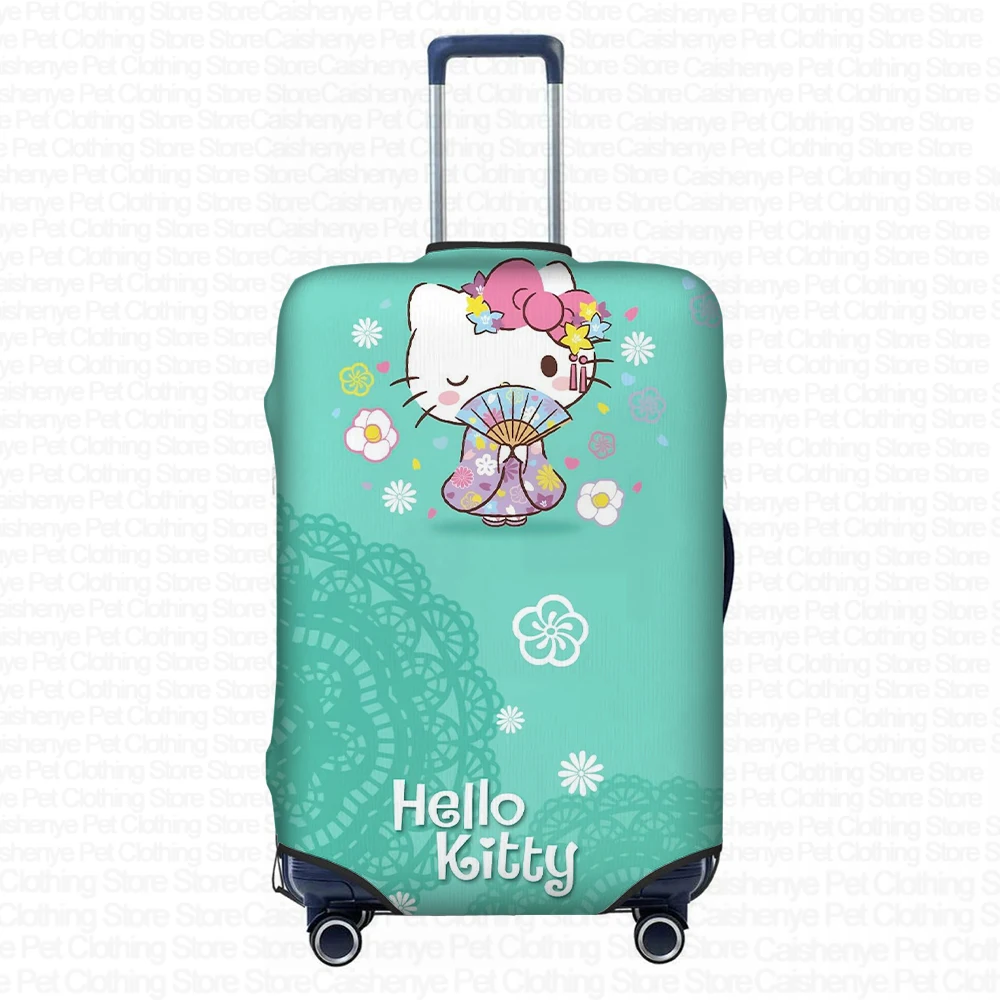 Hello Kitty Cartoon Pattern Print Fashion Girls Custom Suitcase Protective Cover 18-32 Inch Travel Accessories