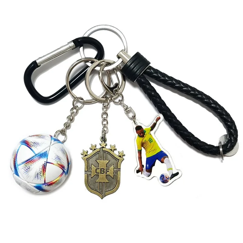 Riyadh Victory C Ronaldo Argentina Messi, Neymar Harland Mbappe Football Team Keychain Pendant