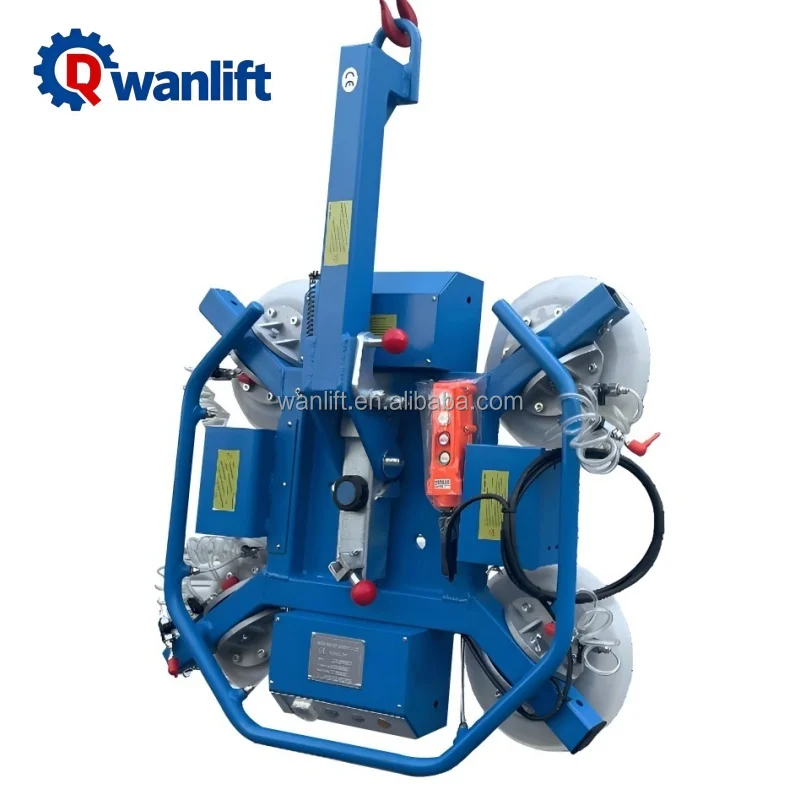 Wanlift New 400KG~800KG Mini Electric Vacuum Panel Lifter Remote Control 1000N Suction Force for Stone Marble Metal Moving