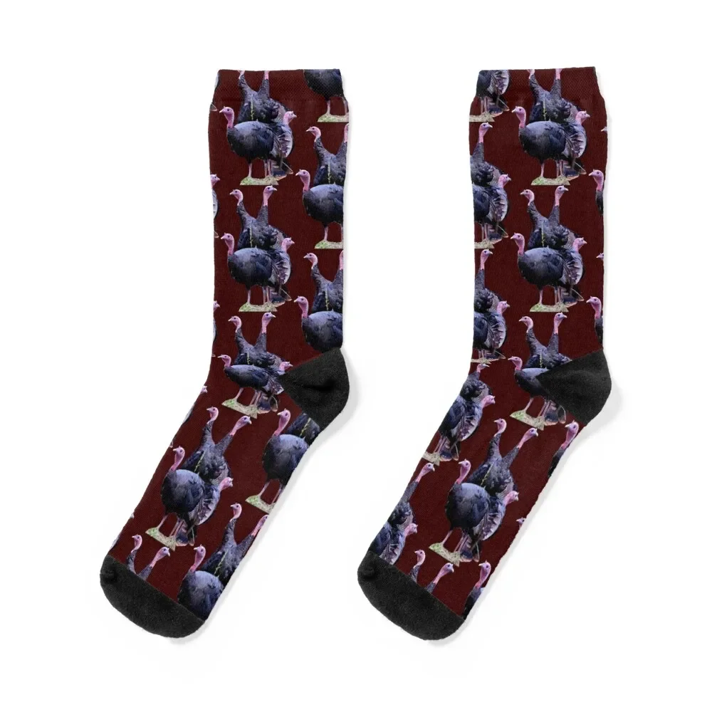 

Wild Turkeys Socks cotton Christmas new year Men Socks Luxury Brand Women's