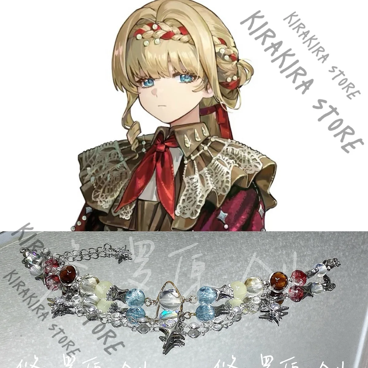 逆: 1999 Kiperina ハンドストリングビーズブレスレットハンドチェーンアクセサリーコスプレバングル Diy 手芸アニメ高品質飾り