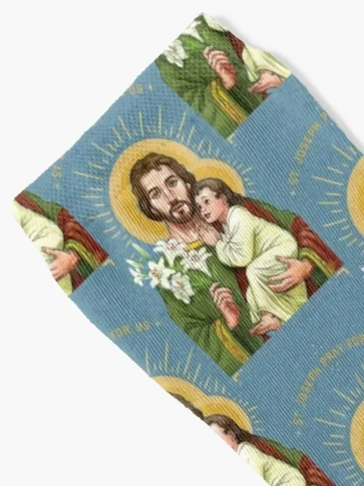 St. Joseph Socken Anti-Rutsch-Fußball Anti-Rutsch-Socken Damen Herren
