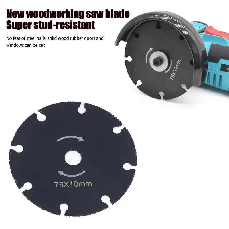 

1/2/5 шт. 75 мм твердосплавное пильное полотно, мини-отрезной диск, алмазная шлифовальная машина, шлифовальный круг, лезвие для металла, деревообработки, резки