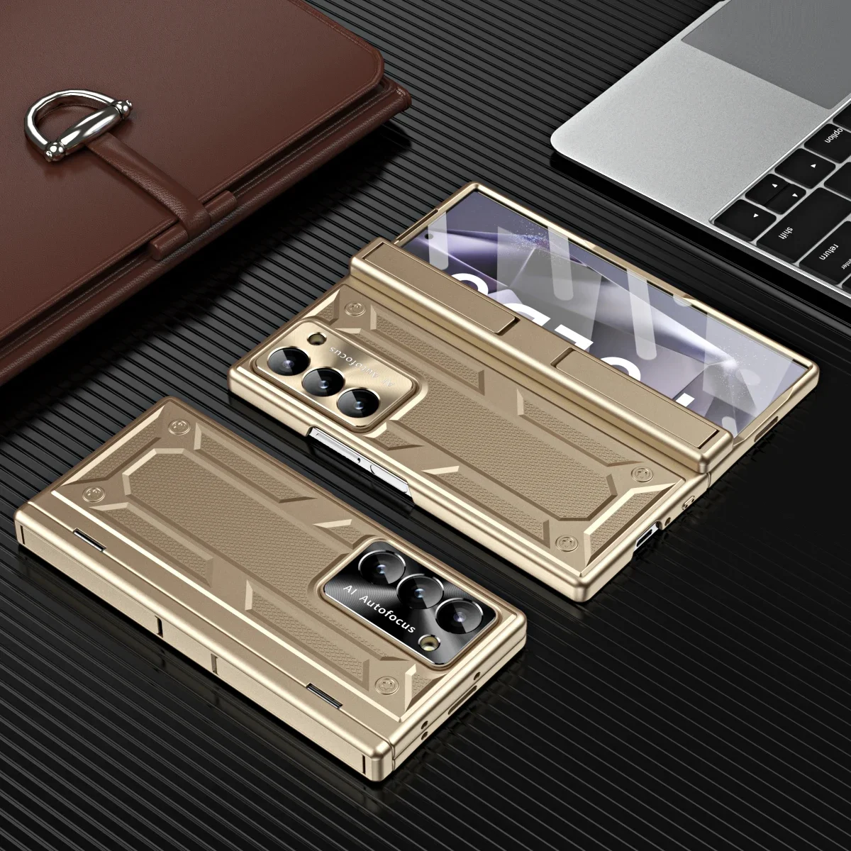 For Samsung Galaxy Z Fold 6 5 4 Case Hinge Armor Shockproof Hybrid Rugged Stand Magnetic Full Protector Glass Film Folding Cover