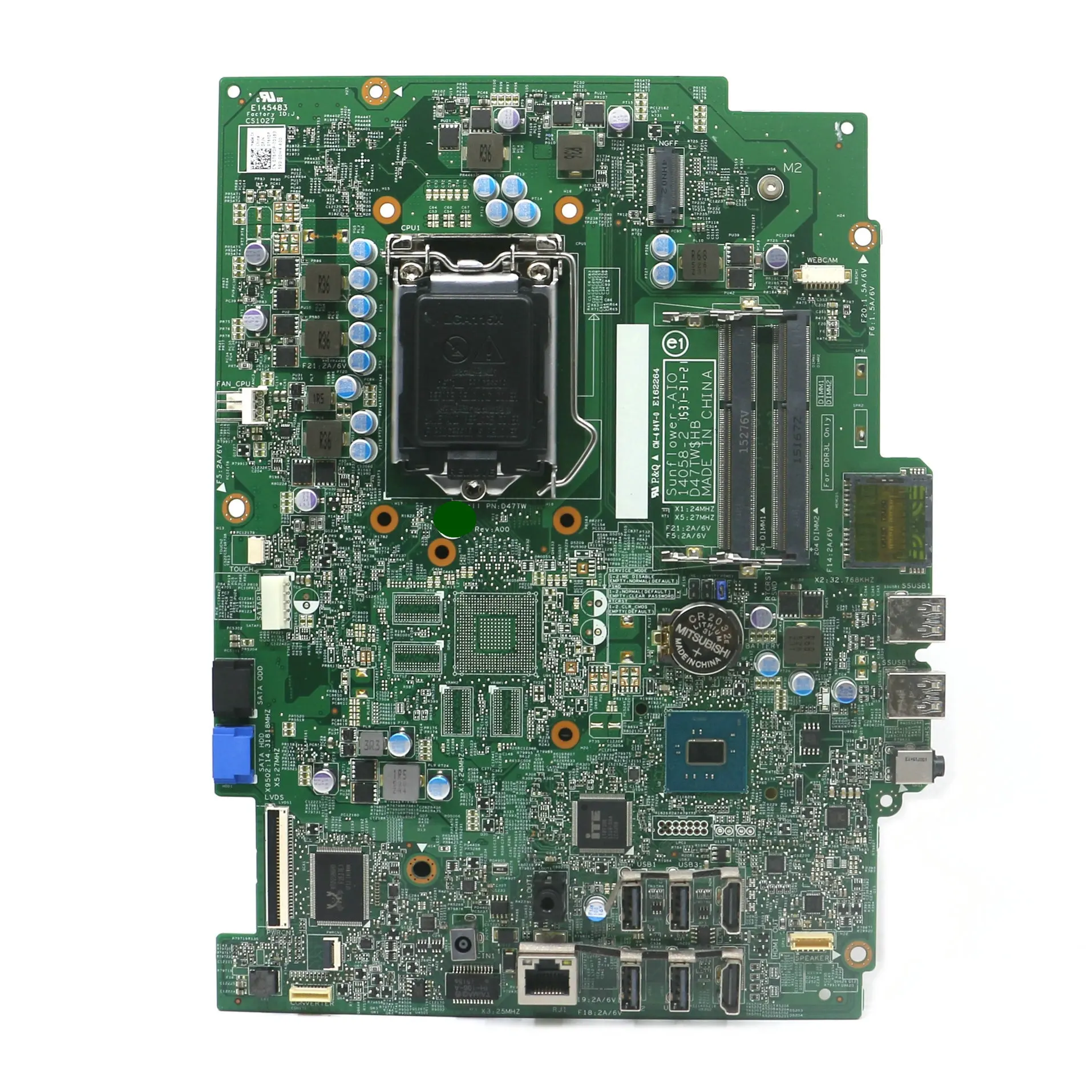 

NEW FOR DELL Inspiron 24-5459 Vostro 5450 AIO All-In-One Motherboard 76YDP 076YDP CN-076YDP 14058-2 DDR3L Mainboard 100% Tested