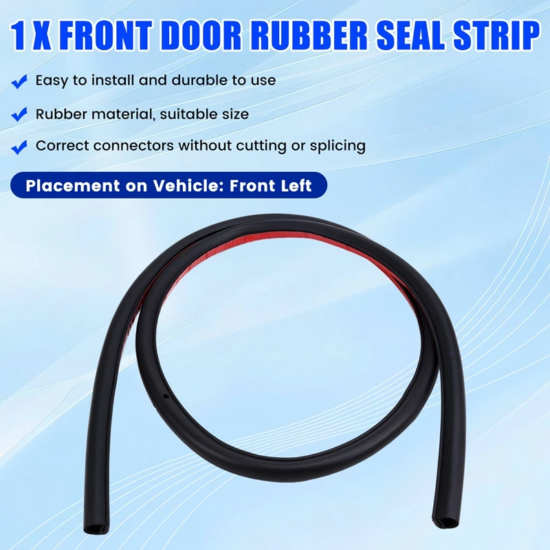 Car Front Door Seal Rubber Strip For Tesla Model 3 2017-2022 Door Sealing Waterproof Strips