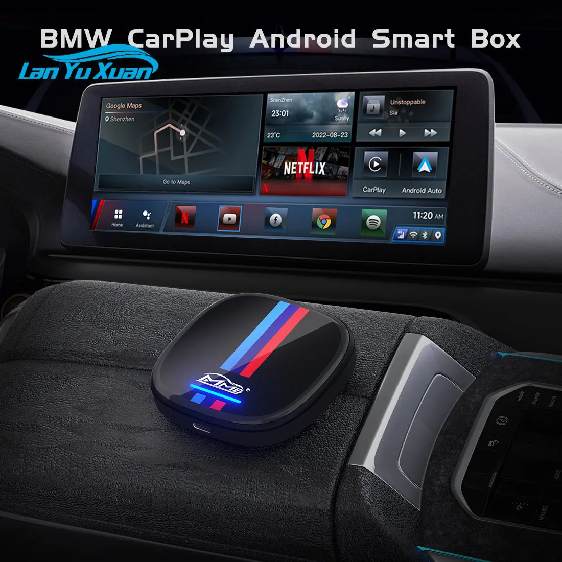 wireless Android carplay mmb ai box dongle portable carplay smartbox with Simcard