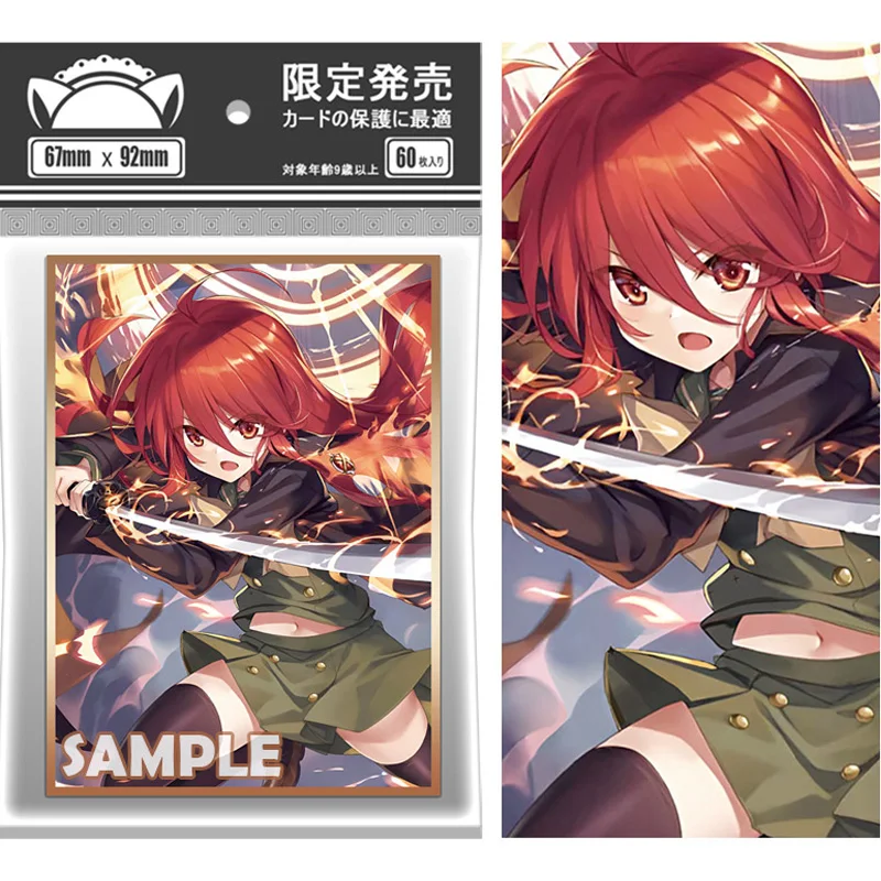 

60pcs/set Shakugan no Shana Rie Kugimiya Flash Card Sleeve PTCG Anime Game Collection Card Protective Cover Gift Toy 67*92mm