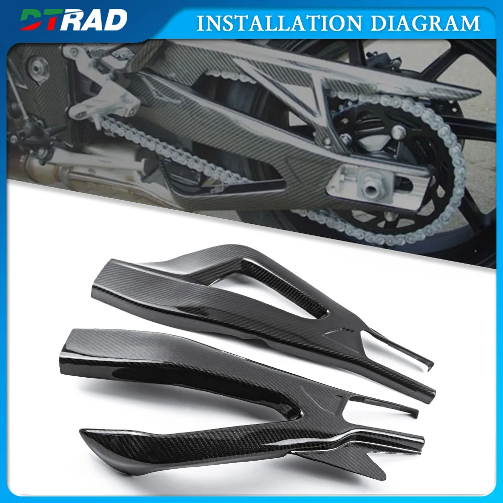 For BMW S1000RR S1000R Accessories S100 RR R S 1000RR Carbon Fiber Rear Swingarm Protector Cover Forge Twill Rear Swing Beam Cap