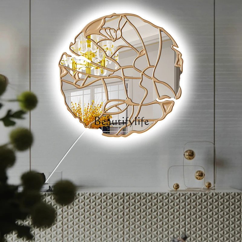 yj7 European mirror wall hanging enigma mirror sofa background wall decorative mirror wall hanging