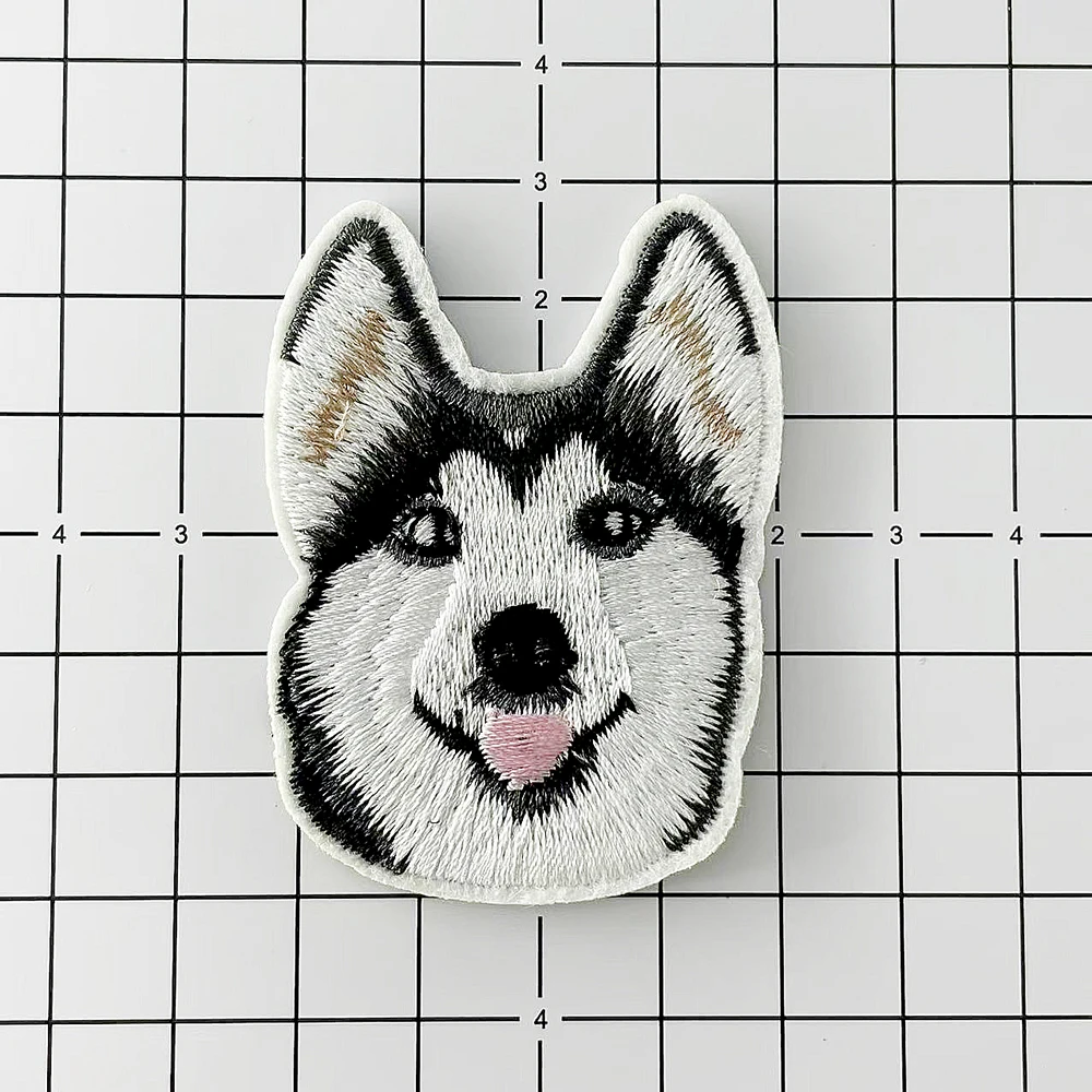 

Dog Cloth Patch Embroidered Badges Hippie Iron on Patches for Clothes Stickers Cover Repair Hole Decoration Decorate